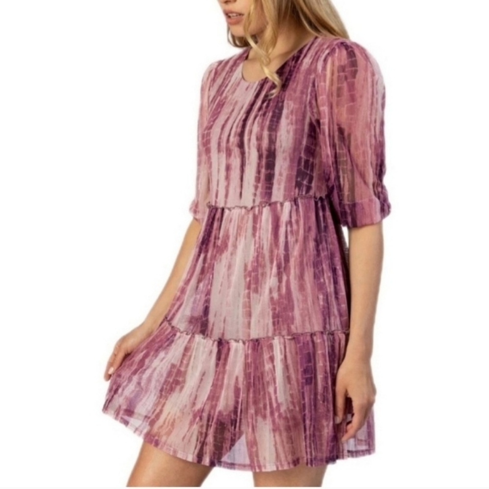 Speechless Mini Tie Dye Dress Small